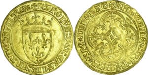 France - Charles VII (1422-1461) - Écu d'or - 1ère émission (21 janvier 1423) - Emission spéciale pour Tournai