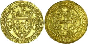 France - Charles VII (1422-1461) - Écu d'or à la couronne - 1ère émission (28 janvier 1436) - Angers