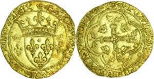 France - Charles VII (1422-1461) - Écu d'or à la couronne - 5ème émission (10 janvier 1448) - La Rochelle