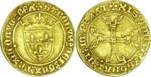 France - Charles VII (1422-1461) - Demi-écu d'or à la couronne - 1ère émission (26 avril 1438) - Paris