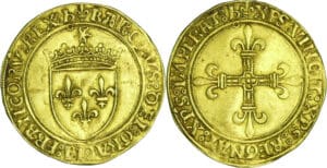 France - Charles VIII (1483-1498) - Écu d'or au soleil - 2ème émission (8 juillet 1494) - Bourges