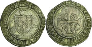 France - Charles VII (1422-1461) - Blanc au briquet - 1er type - Dijon