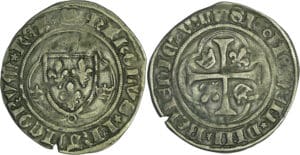 France - Charles VII (1422-1461) - Blanc au briquet - 1er type - Dijon