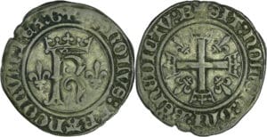 France - Charles VIII (1483-1498) - Karolus ou dizain (11 septembre 1488) - Bourges