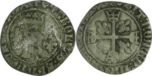 France - Charles VIII (1483-1498) - Karolus ou dizain (11 septembre 1488) - La Rochelle