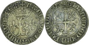 France - Charles VIII (1483-1498) - Karolus ou dizain (11 septembre 1488) - Lyon