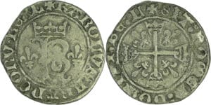 France - Charles VIII (1483-1498) - Karolus ou dizain (11 septembre 1488) - Limoges