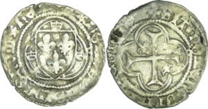 France - Charles VIII (1483-1498) - Petit blanc à la couronne - Toulouse