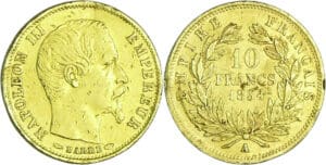 France - Napoléon III (1852-1870) - 10 francs grand module 1854 A (Paris)