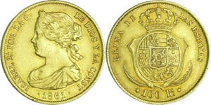 Espagne - Isabel II (1833-1868) - 100 reales 1861