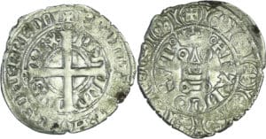 France - Philippe VI (1328-1350) - Gros à la couronne 4ème émission (6 avril 1340)