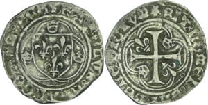 France - Charles VIII (1483-1498) - Blanc à la couronne - Poitiers