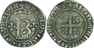 France - Charles VIII (1483-1498) - Karolus ou dizain (11 septembre 1488) - Toulouse