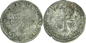 France - Henri IV (1589-1610) - Douzain - 2ème type - 1590 C (Saint-Lô)