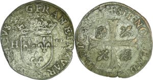 France - Henri IV (1589-1610) - Douzain - 2ème type - 1595 G (Poitiers)