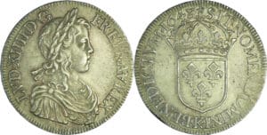 France - Louis XIV (1643-1715) - Écu à la mèche courte - 1648 K (Bordeaux)