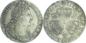 France - Louis XIV (1643-1715) - Écu aux 3 couronnes -1710 X (Amiens)