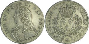 France - Louis XV (1715-1774) - Écu aux branches d'olivier - 1729 AA (Metz)