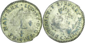 France - Louis XV (1715-1774) - Sol de billon - 1739 C (Caen)