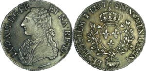 France - Louis XVI (1774-1792) - Écu de Béarn aux branches d’olivier - 1787 (Pau)