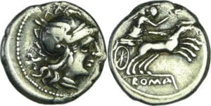 Anonyme - Denier (157-156 av. J.-C.)