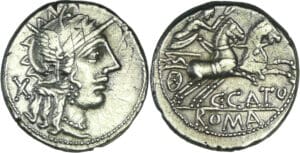 Porcia - Denier (123 av. J.-C.)