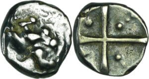 France - Longostaletes - Drachme languedocienne (1er siècle av. J.-C.)