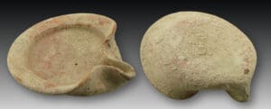 Âge du fer - Période levantine israélite - Lampe à huile à bec pincé - vers 1000-500 av. J.-C.