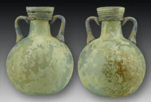 Rome - Aryballe en verre soufflé -1er / 3ème siècle ap. J.-C.