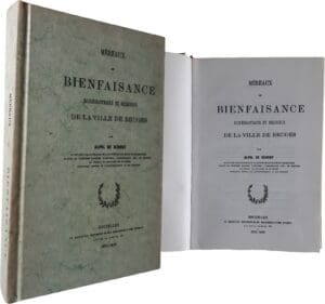 DE SCHODT, ALPHONSE, « Méreaux de bienfaisance, ecclésiastiques et religieux de la ville de Bruges », F. Gobbaerts, Bruxelles, 1875-1878. Facsimilé