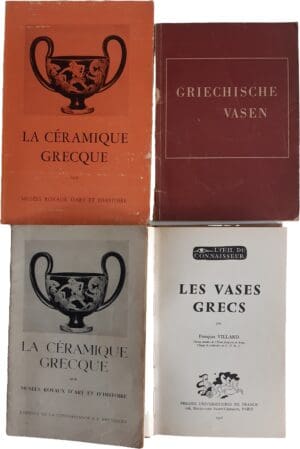 Lot de 4 ouvrages sur la céramique grecque