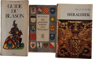Lot de 3 ouvrages sur les blasons héraldiques