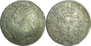 France - Louis XVI (1774-1792) - Écu de Béarn aux branches d’olivier - 1776 (Pau)