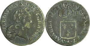 France - Louis XV (1715-1774) - ½ sol au buste enfantin - 1721 A (Paris)