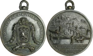 France - Lyon - Louis Soubriat et son fils - Ponts préservés des glaces, 1766 - Médaille de récompense