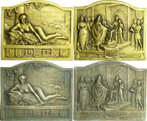 France - Plaquette pour le millénaire de la Normandie 1911 (2 plaquettes)