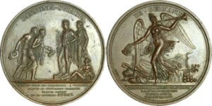 France - Médaille de Napoléon 1er - Victoire de Wertingen et députation des maires de Paris à Schönbrunn, 1805