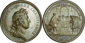 France - Médaille de Louis XIV - Droit de préséance reconnu par l’Espagne, 1662, par J. Mauger