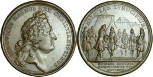France - Médaille de Louis XIV - Établissement de compagnies de cadets, 1682 par J. Mauger