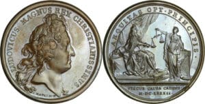 France - Médaille de Louis XIV - Le roi se condamnant lui-même, 1682 par J. Mauger
