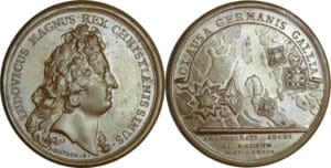 France - Médaille de Louis XIV - Strasbourg fortifié 1683, par J. Mauger