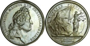 France - Médaille de Louis XIV - Commissaires du conseil envoyés dans les provinces 1688, par J. Mauger