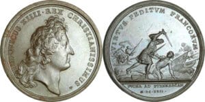France - Médaille de Louis XIV - Bataille de Steinkerque 1692, par J. Mauger