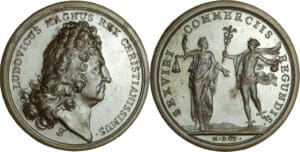 France - Médaille de Louis XIV - Chambre du commerce 1700, par J. Mauger