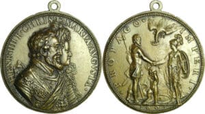 France - Médaille d'Henri IV (1589-1610) - Henri IV, Marie de Médicis et le Dauphin 1603