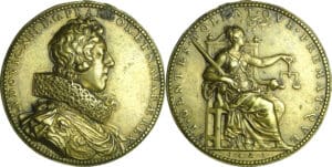 France - Médaille de Louis XIII (1610-1643) - La Justice, 1623