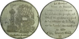 France - Médaille politique - La justice de Dieu, 24 février 1848