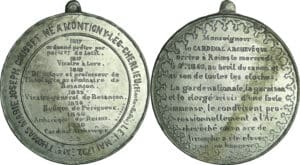 France - Médaille politique - Série Rémoise, Novembre 1850, Mgr Thomas Gousset