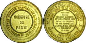 France - Guerre de 1870-1871 - Médaille "Règne de la commune", 1871