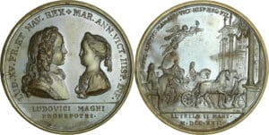 France - Médaille de Louis XV - Entrée de l’infante d’Espagne à Paris, 2 mars 1722